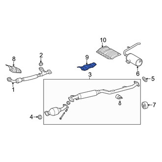 Toyota OE - Center Floor Pan Heat Shield