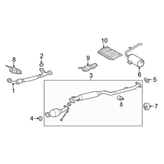 Toyota OE - Exhaust System - Exhaust Components (3.5L)