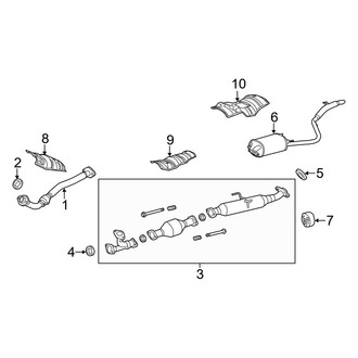 Toyota OE - Exhaust System - Exhaust Components (AWD 3.5L)