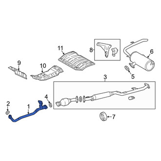 Toyota OE - Front Exhaust Crossover Pipe