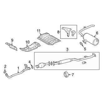 Toyota OE - Exhaust System - Exhaust Components (FWD)
