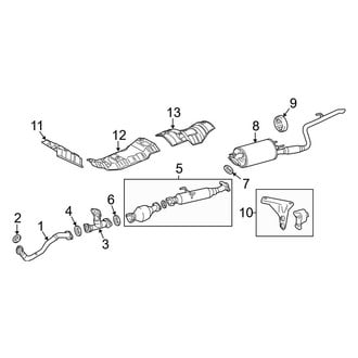 Toyota OE - Exhaust System - Exhaust Components (AWD)