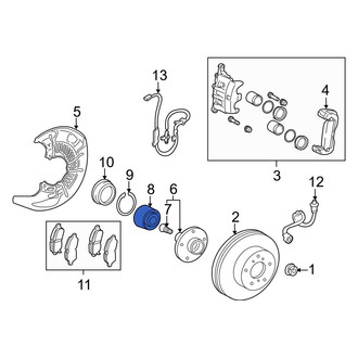 Toyota OE - Front Wheel Bearing