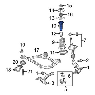 Toyota OE - Front Upper Coil Spring Insulator