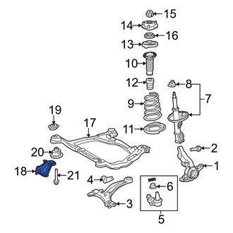 Toyota OE - Front Left Engine Cradle Brace