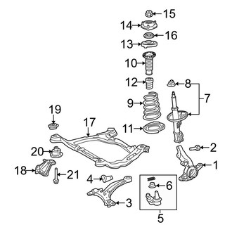 Toyota OE - Front Suspension - Suspension Components (FWD)