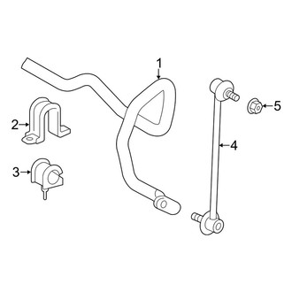 Toyota OE - Front Suspension - Stabilizer Bar & Components (FWD)