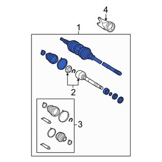 Toyota OE - Front Left CV Axle Assembly