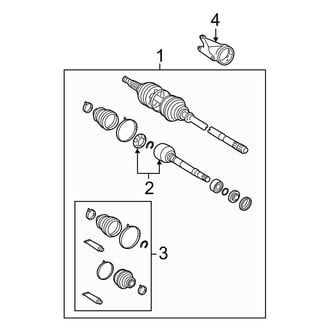 Toyota OE - Front Suspension - Drive Axles (FWD)