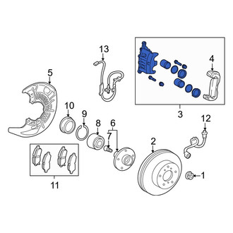 Toyota OE - Front Right Disc Brake Caliper