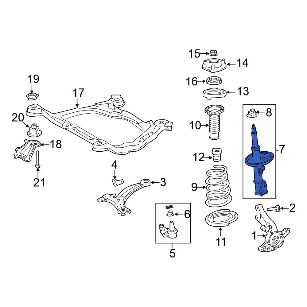 Toyota OE 485208Z152 - Front Left Suspension Strut
