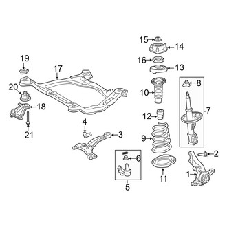Toyota OE - Front Suspension - Suspension Components (AWD)