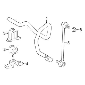 Toyota OE - Front Suspension - Stabilizer Bar & Components (AWD)
