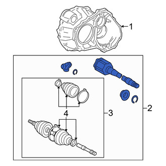 Toyota OE - Front Left CV Axle Assembly