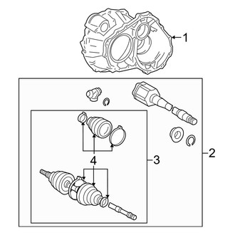 Toyota OE - Front Suspension - Carrier & Front Axles (AWD)