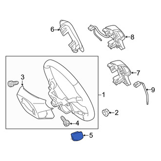 Toyota OE - Left Lower Steering Wheel Plug