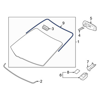 Toyota OE - Front Upper Windshield Molding