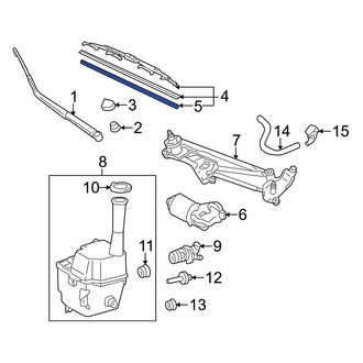 Toyota OE - Left Wiper Blade Refill
