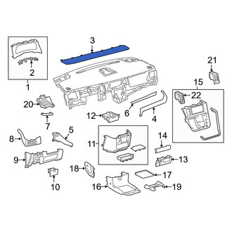 Toyota OE - Center Upper Instrument Panel Trim Panel