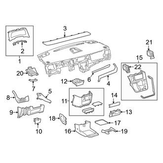 Toyota OE - Instrument Panel Components