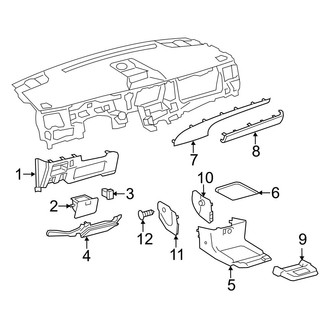Toyota OE - Instrument Panel Components (Lower Components)