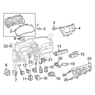 Toyota OE - Instrument Panel - Cluster & Switches
