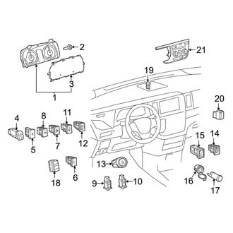 Toyota OE - Instrument Panel - Cluster & Switches