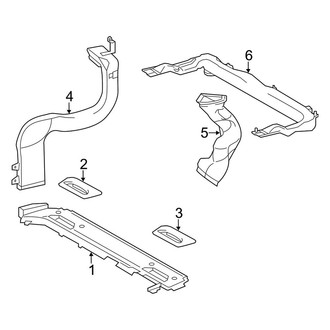 Toyota OE - Instrument Panel - Ducts (Rear)