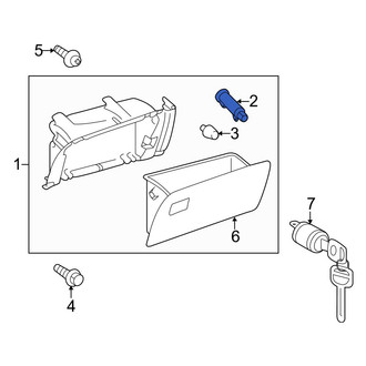 Toyota OE - Front Glove Box Door Bumper