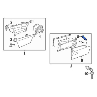 Toyota OE - Front Glove Box Door Bumper