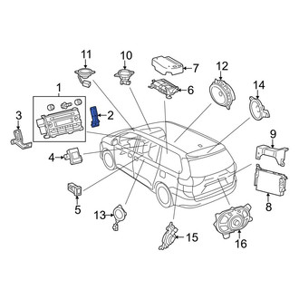Toyota OE - Right Radio Bracket