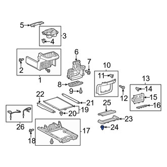 Toyota OE - Lower Console Trim Panel Clip