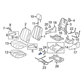 Toyota OE - Center Right Seat Back Recliner Adjustment Handle