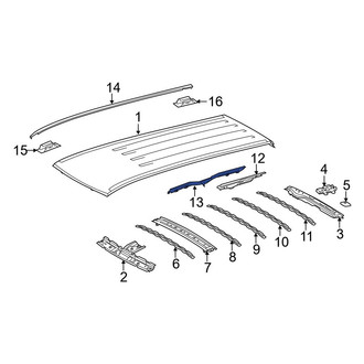 Toyota OE - Left Inner Roof Side Rail