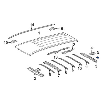 Toyota OE - Right Roof Panel Reinforcement