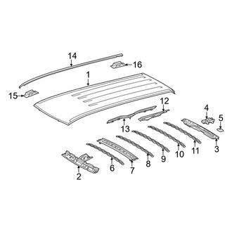 Toyota OE - Roof & Components (W/O Sunroof)