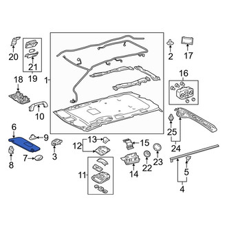 Toyota OE - Left Sun Visor