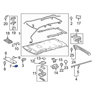 Toyota OE - Right Sun Visor Cap
