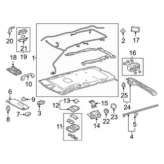 Toyota OE - Roof - Interior Trim (W/O Sunroof)
