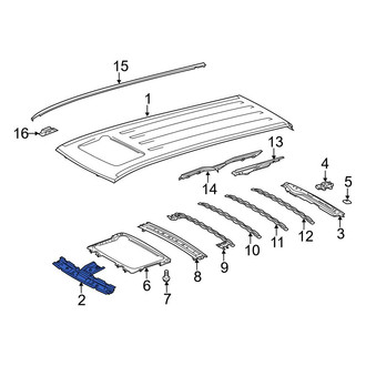 Toyota OE - Front Roof Header Panel