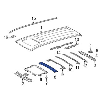 Toyota OE - Front Roof Bow