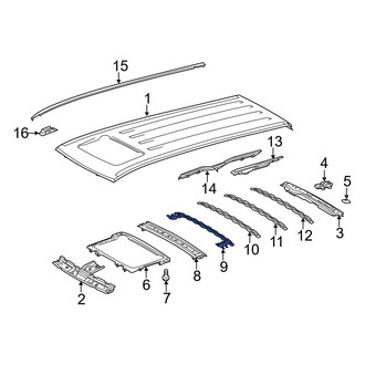 Toyota OE - Front Roof Bow