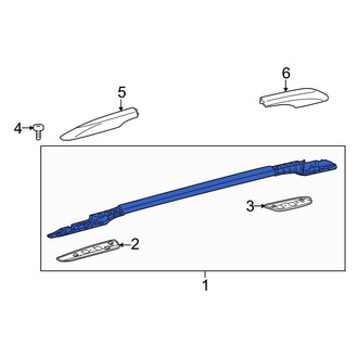 Toyota OE - Left Roof Luggage Carrier Side Rail