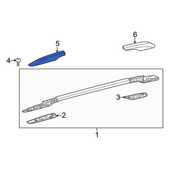 Toyota OE - Front Right Roof Rack Cover