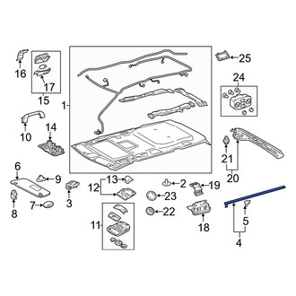 Toyota OE - Right Headliner Seal