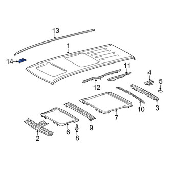 Toyota OE - Roof Drip Molding Clip
