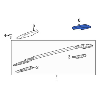 Toyota OE - Rear Left Roof Rack Cover