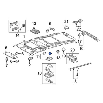 Toyota OE - Reading Light Clip