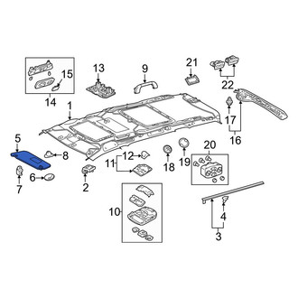 Toyota OE - Left Sun Visor