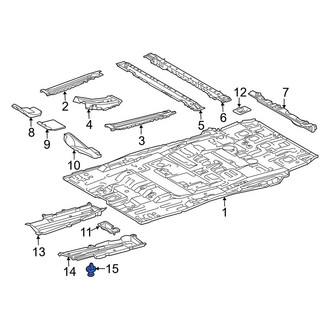 Toyota OE - Floor Pan Splash Shield Clip